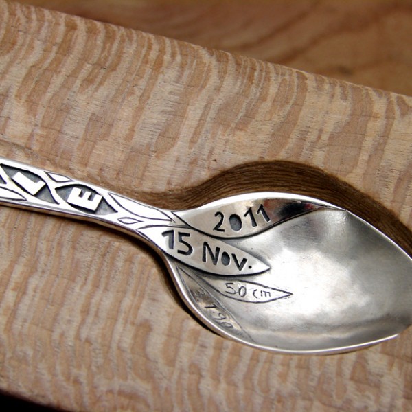 christening silver spiin