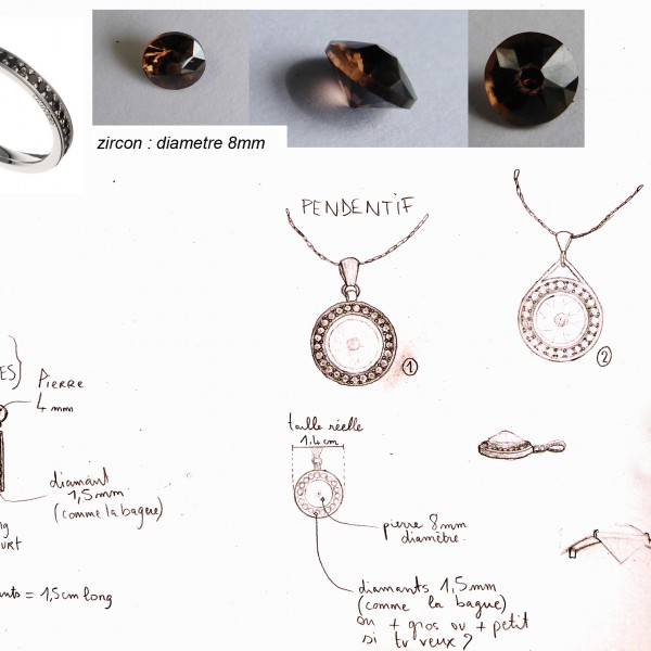 pendentif boucles oreilles
