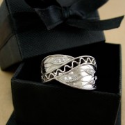 autumn leaves diamonds ring