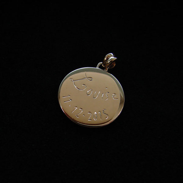 christening medal