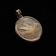 handmade christening baptism medal