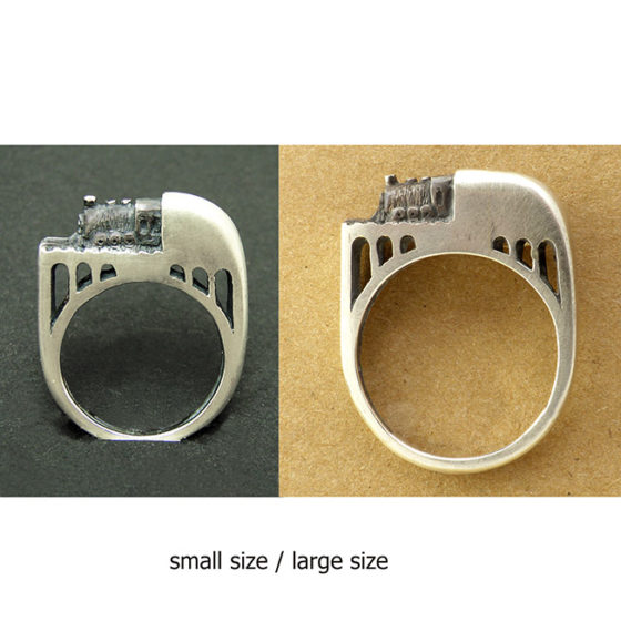 train ring large and small size