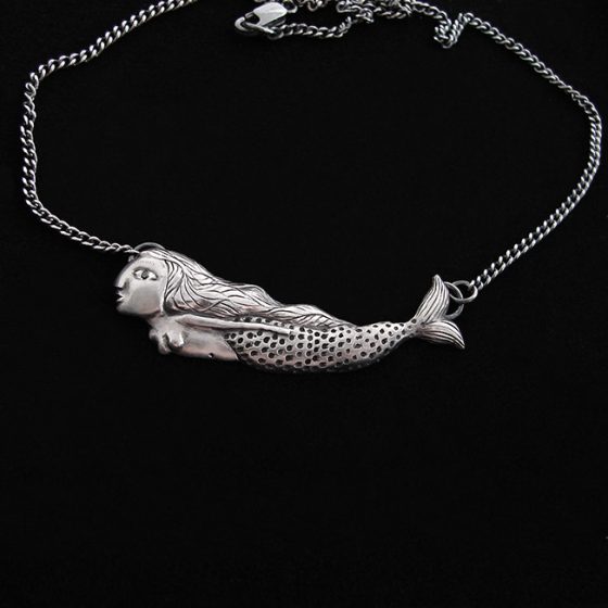 Diamond on sale mermaid necklace