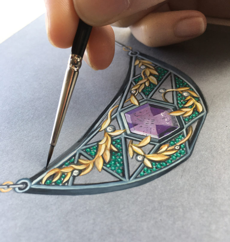 In my sketchbooks 3 GOUACHE sylvaine art jewellery